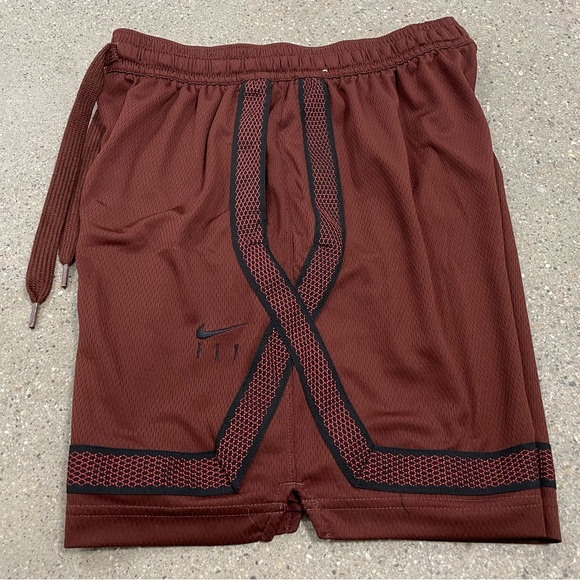 Nike Fly Men’s Basketball Swoosh Crossover Shorts Size Small Rare red/brown - Picture 4 of 13